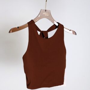 Brown PS Crossed Back Tank